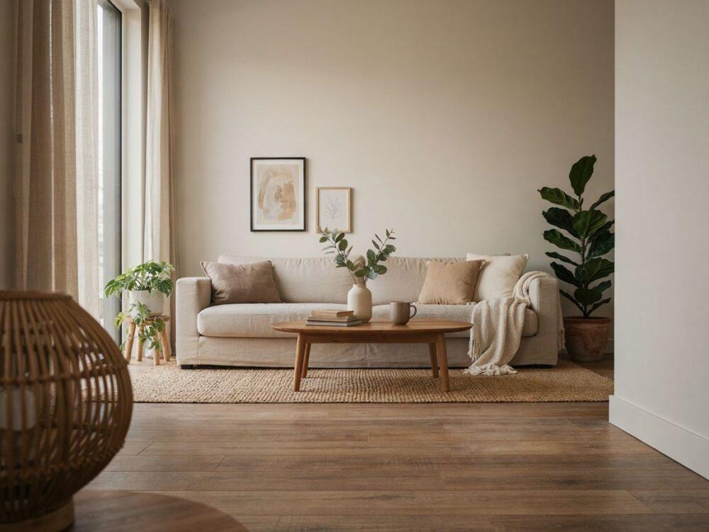 minimalistyczna aranżacja wnętrza