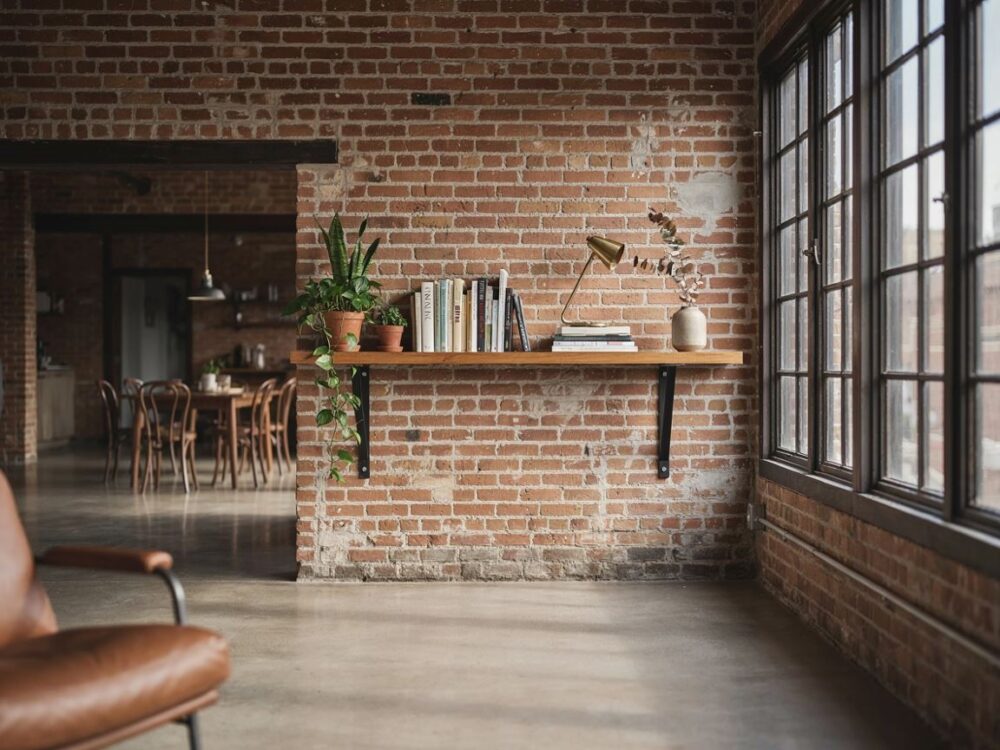 półka loft na ścianie