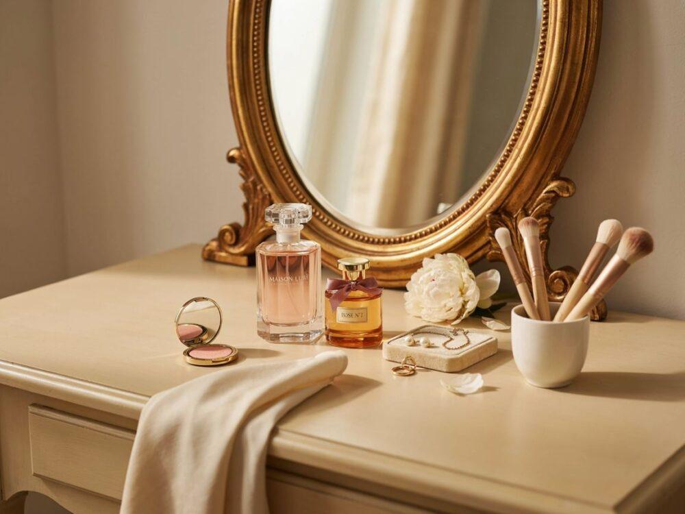 toaletka glamour z lustrem