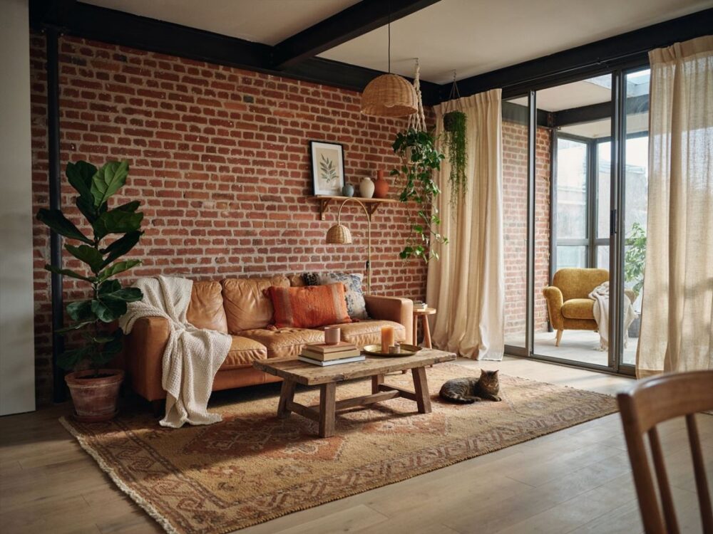 wnętrze w stylu boho loft